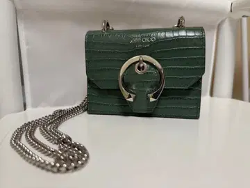JIMMY CHOO 그린 숄더백