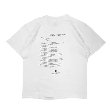 90s VTG Apple Think Different 티셔츠 BEEFY