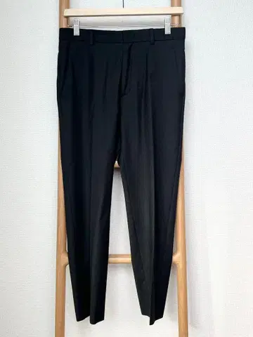 A.P.C. 아페쎄 울 센터 프레스 팬츠 남성용 XS 블랙