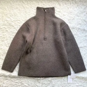 택 포함 새상품 ETRE TOKYO 에트레토쿄 하프 지퍼 니트 스웨터