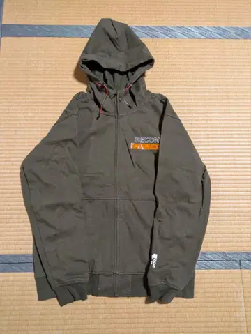 AVIREX flyers RECON 풀 집업 후드티 그린 xl