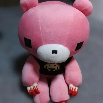 핑크 혈액 디자인 곰 봉제 인형 그루~미~ T166