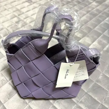 새상품 Mila Owen 라벤더 뜨개질 숄더백