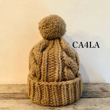 CA4LA 케이블 짜임 니트 모자