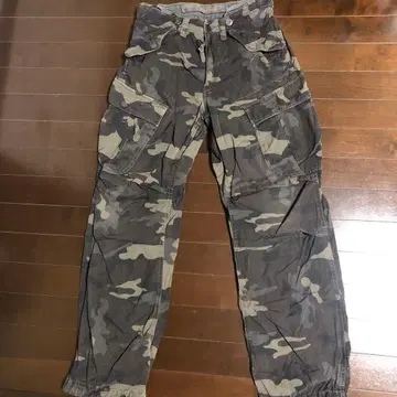 [ GSTAR RAW ] 남성용 카모플라쥬 카고 팬츠 30인치