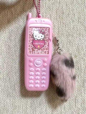 헬로키티 골라쓰는 폴더폰 사진 홀더 산리오 핸드폰 키링