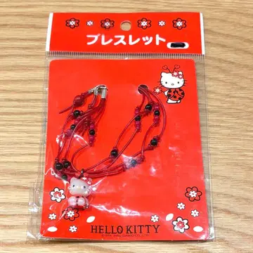 [레어 2000년제] 무당벌레 헬로키티 키티 팔찌