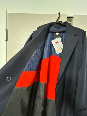 DESCENTE 데상트 새상품 신살레이트 체스터 코트 네이비