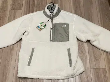 더 노스페이스 플리스 자켓 화이트/그레이