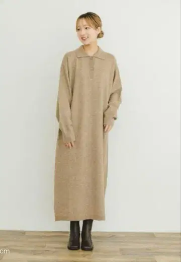 TEMS URBAN RESEARCH 폴로 니트 원피스