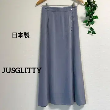 JUSGLITTY*일본제 블루 롱 스커트 저스길리티