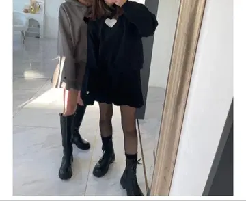 Myu 인팬츠 포함 벌룬 스커트 블랙 프리 사이즈