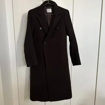 STUDIOUS 다크 브라운 체스터 코트 사이즈 1