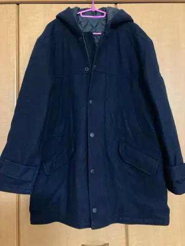 00s PPFM 후드 부착 네이비 코트