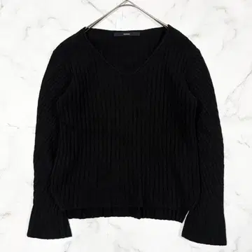 새상품급 FRAMeWORK 프레임워크 케이블 니트 캐시미어 블랙