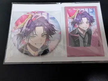 와타라이 히바리 생일 굿즈 금박 캔뱃지 & 폴라로이드풍 카드