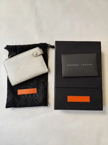 메종 타쿠야 슈란켄 카프 스킨 가죽 지갑 / cisei acate