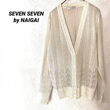 3686K 세븐세븐 긴팔 가디건 시스루 니트 V넥 겉옷 상의