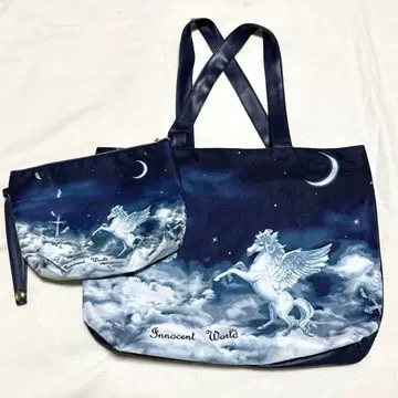 Innocent World 페가수스 패턴 토트백&파우치