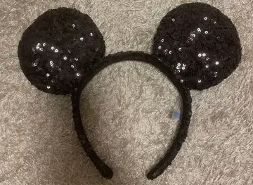 Disney 머리띠 미키 스팽글 블랙