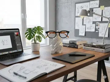 안경 스탠드 모던 디자인 3D 프린터 제작