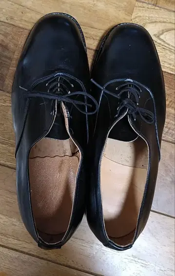 빈티지 데드스탁 이탈리아군 서비스 슈즈 39 1980년대