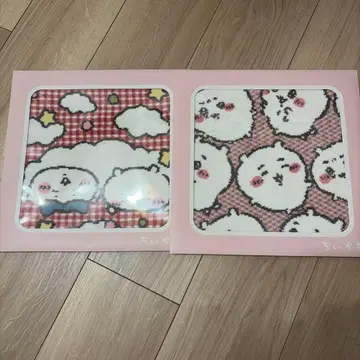 치이카와 셔닐 직조 타월 손수건 손수건 2장 세트 타월 미술관