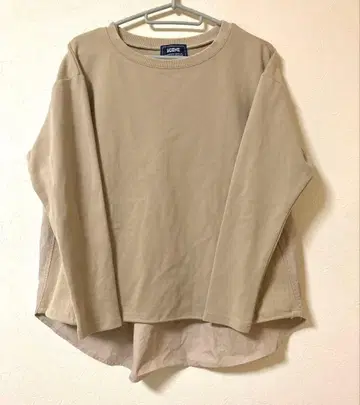 SCENE 긴팔 티셔츠 풀오버 베이지 긴팔 여성용