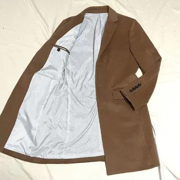 쉽스 롱 체스터 코트 캐시미어 최근 모델 브라운 계열 M 컨디션 최상