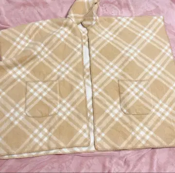 케이프 캐시미어 대형 140 x 140 베이지 체크 논브랜드