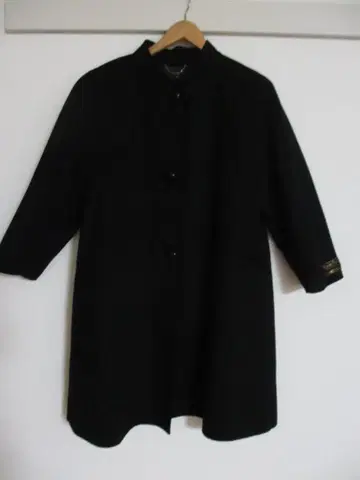 [ 여성용 ] 스탠드 카라 코트 블랙 프리 사이즈
