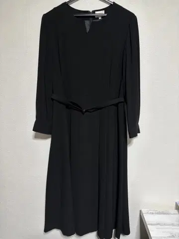 EMMA JAMES 블랙 롱 원피스 13호 벨트 포함 포멀