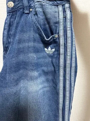adidas 와이드 레그 데님 팬츠