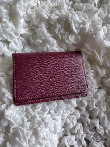 미사용 키타무라 카드 케이스 보르도