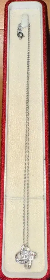 다이아 지르코니아 목걸이 46cm