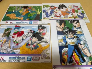 드래곤볼 제일복권 40th 클리어 포스터 4장 세트