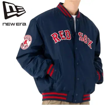 NEW ERA 블루종 RED SOX 바시티 자켓 네이비 MLB 한국 기획