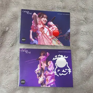 타치바나 코토미 무라카와 히안 CANDYTUNE 친필 사인 브로마이드