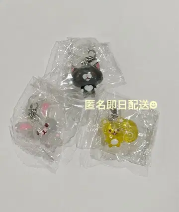 토끼 모피 메지루시 액세서리 모피 소라 수 3종 세트