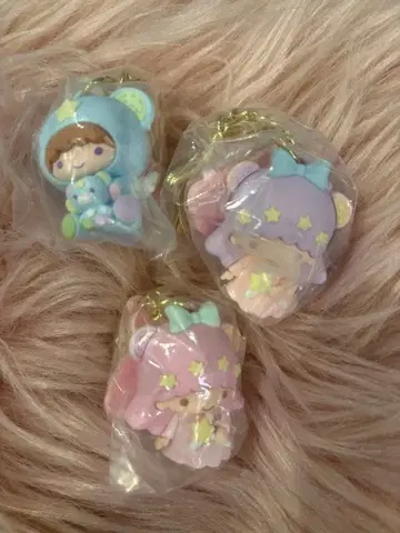 리틀트윈스타 별하늘의 엔젤 시크릿 키링 키키라라