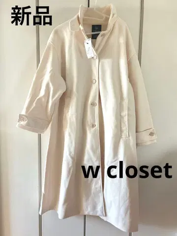 새상품 더블 클로젯 스텐카라 코트