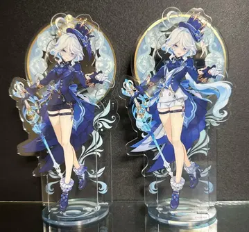 원신 프리나 아크릴 스탠드 화이트 블랙 2종류