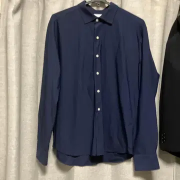 fabric Tokyo 네이비 긴팔 셔츠