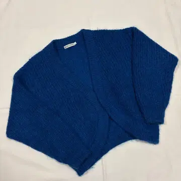 모헤어 가디건 블루