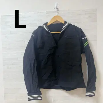 해군 자켓 [L] 세일러 카라 미국 블랙 새상품급 밀리터리