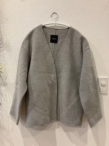 N.O.R.C 그레이 울 코트