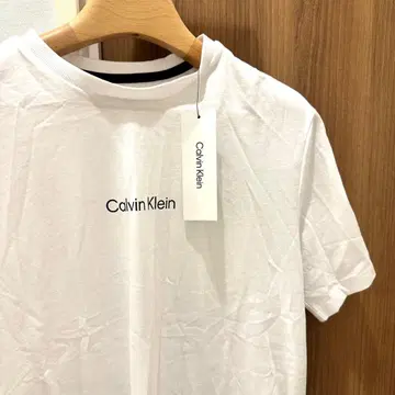 [ 로고T ] Calvin Klein 티셔츠 화이트 S 남성용