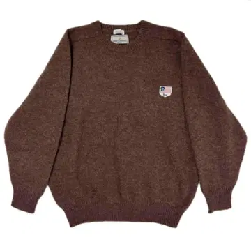 [ 새상품급 ] PAPAS 파파스 스코틀랜드 울 니트 브라운