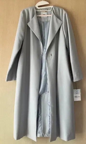 TONAL 노카라 가운 코트 (아이스 블루 / 38) 택 포함 새상품