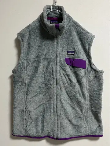patagonia 플리스 베스트 그레이/퍼플